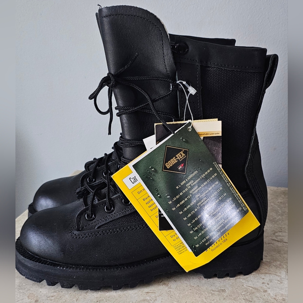 Belleville Gortex Military Steel Toe General Issue Combat Boots Mens Size 4.0W